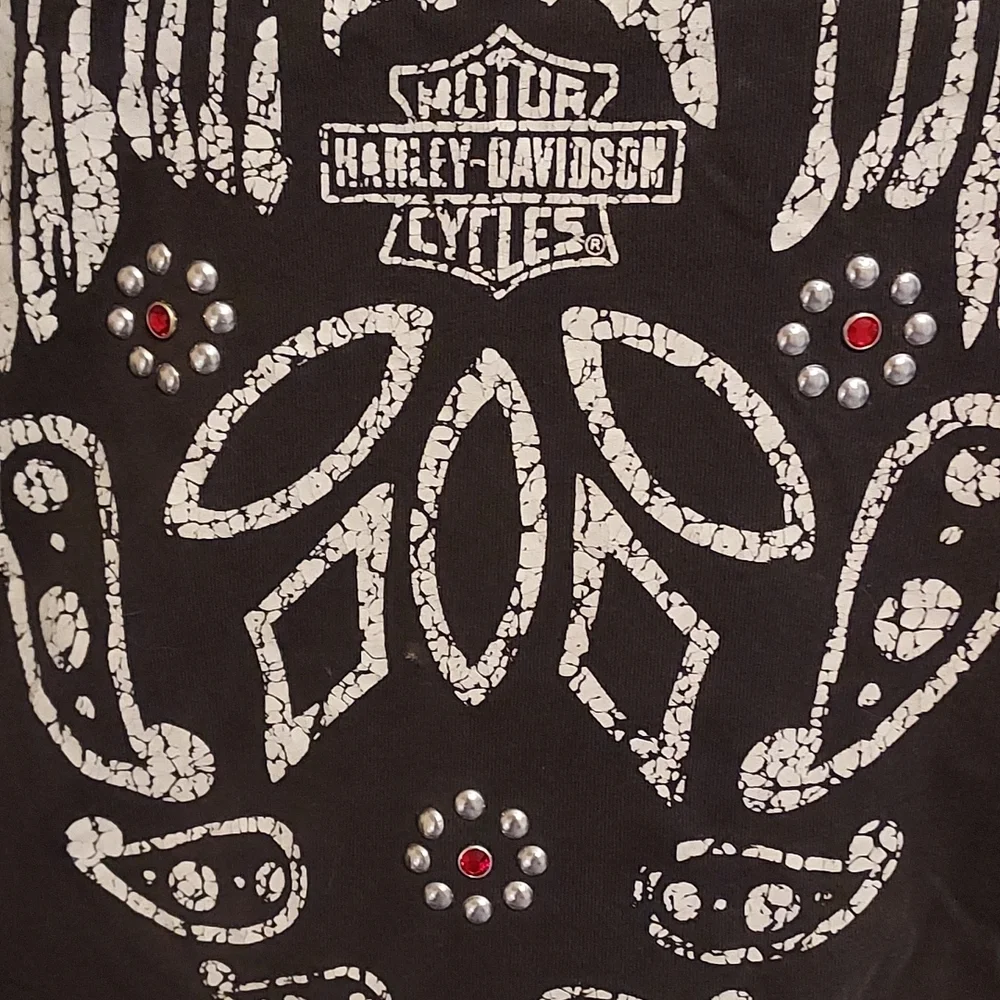 Harley Davidson fringe top - Picture 2 of 8